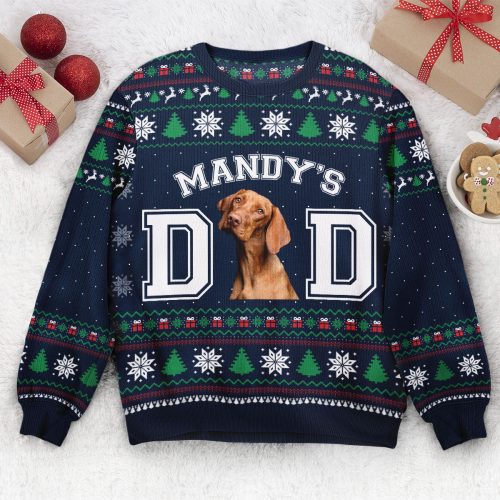 Pet Parents - Personalized Photo Ugly Christmas Sweater